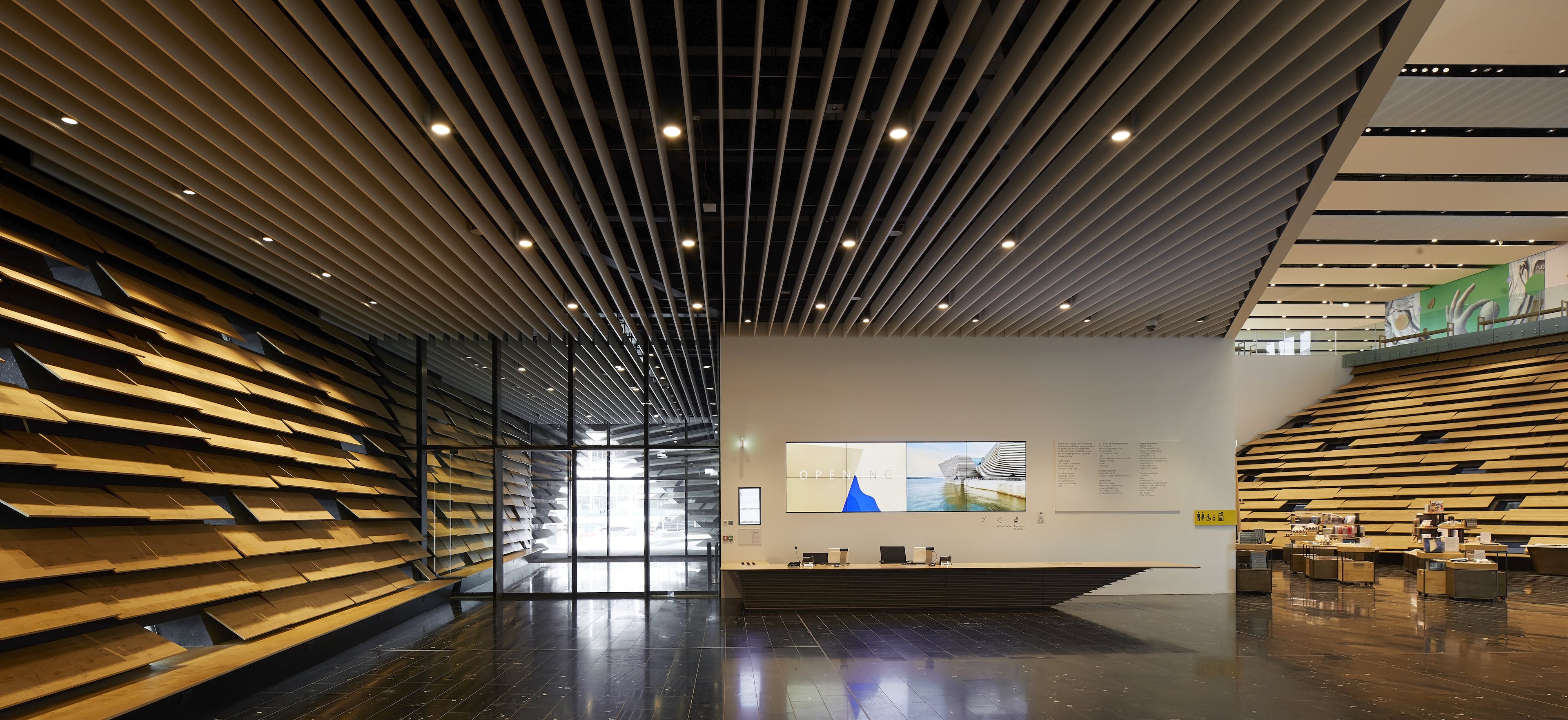 An interior shot of V&A Dundee